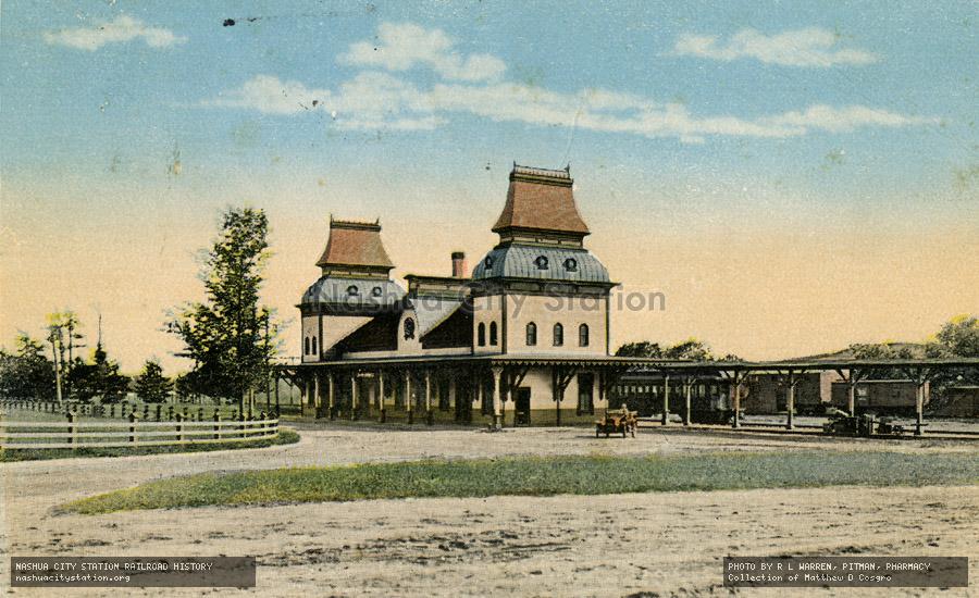 Postcard: Boston & Maine Depot, North Conway, New Hampshire